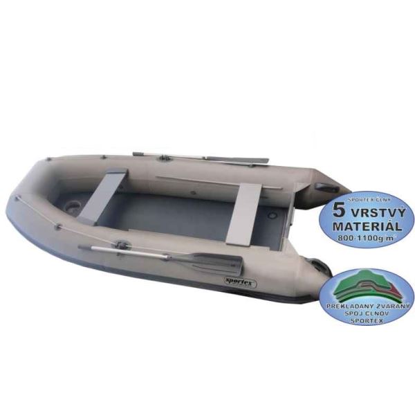 Sportex Člun Shelf S Kýlem A Pevnou Nafukovací Podlahou Zelený 360