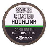Korda Návazcová Šňůra Basix Coated Hooklink Camo Green 10 m (3)
