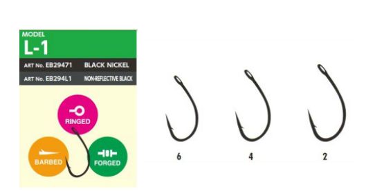 Hayabusa háčky hooks model l - 1-velikost 2