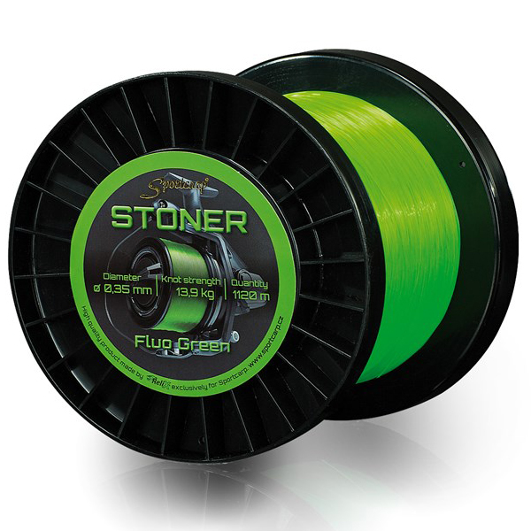 Levně Sportcarp vlasec stoner fluo green-průměr 0,28 mm / nosnost 8,1 kg / návin 1750 m