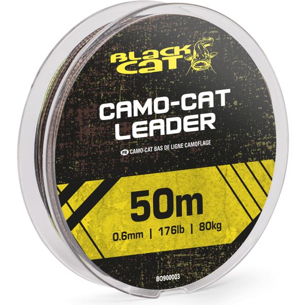 Black Cat Splétaná Návazcová Šňůra Camo-Cat Leader 50 m