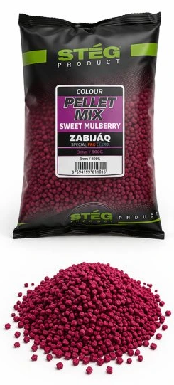 Levně Stég pelety zabijaq pellet mix 800 g 3 mm - sweet mulberry
