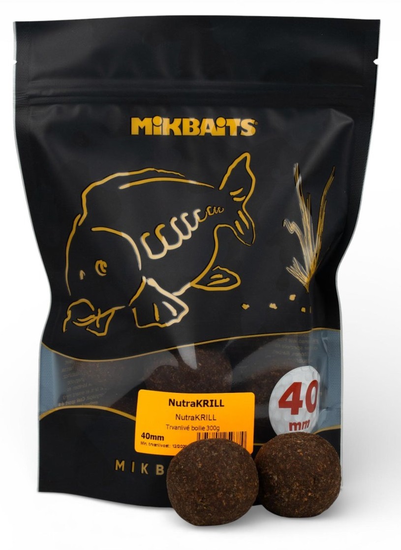 Levně Mikbaits boilie maniaq nutrakrill - 300 g 40 mm