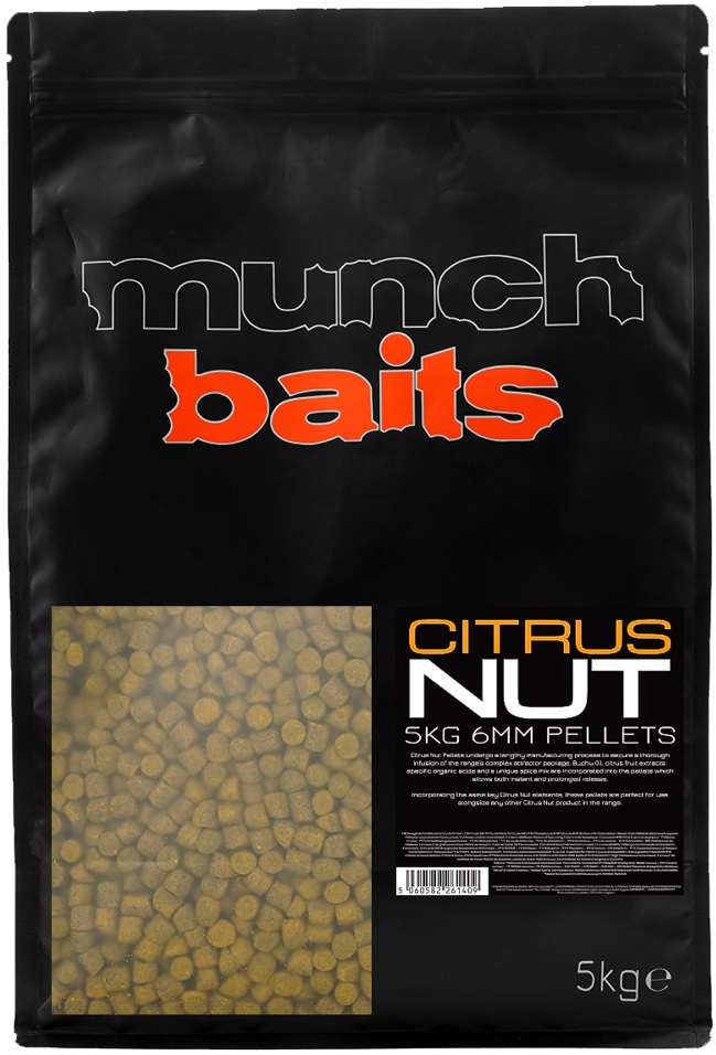 Levně Munch baits pelety citrus nut pellet - 5 kg 6 mm