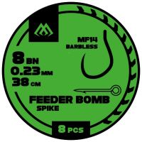 Mikado Návazec MF14 Feeder Bomb S Trnem 8 ks 38 cm