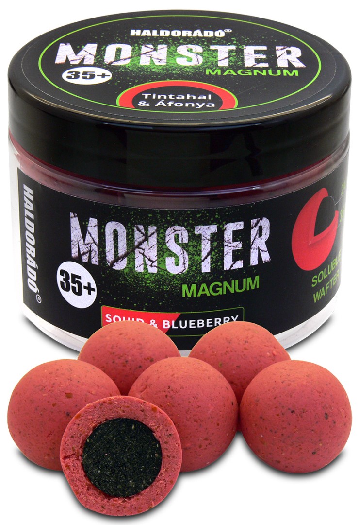 Haldorádó plovoucí boilie pop-up boilies monster magnum 180 g 35 mm - chobotnice borůvka