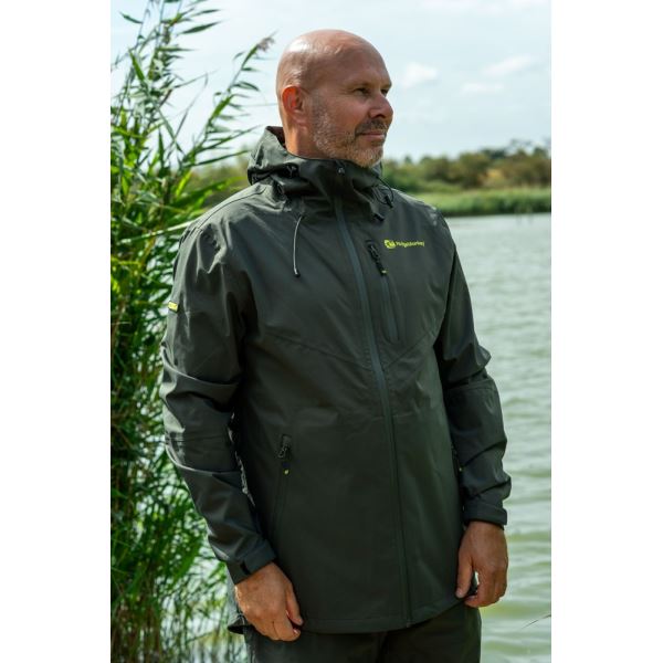 RidgeMonkey Bunda APEarel ThermaPro Waterproof Shell Coat Green