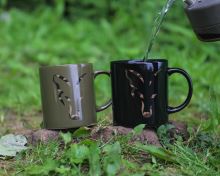 Fox Hrnek Black And Camo Head Ceramic Mug (2)