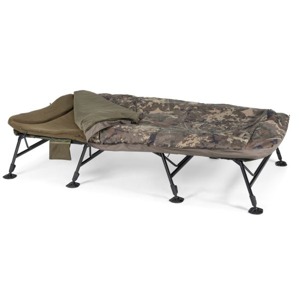 Nash Lehátko Se Spacákem Indulgence HD40 Sleep System 8 Legs Camo Emperor