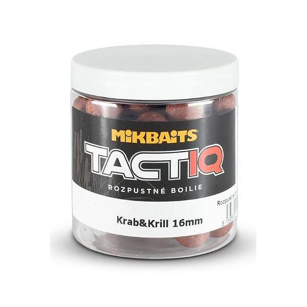 Mikbaits Rozpustné Boilies Tactiq Krab Krill 250 ml