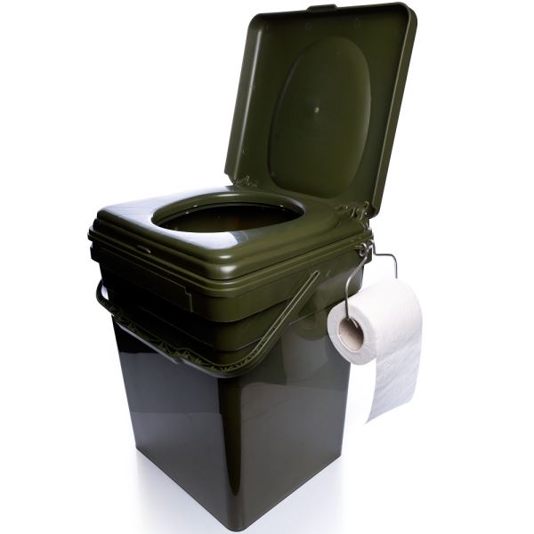 RidgeMonkey Toaletní Sedátko CoZee + Kbelík Modular Bucket 30l - Toilet Seat Full Kit