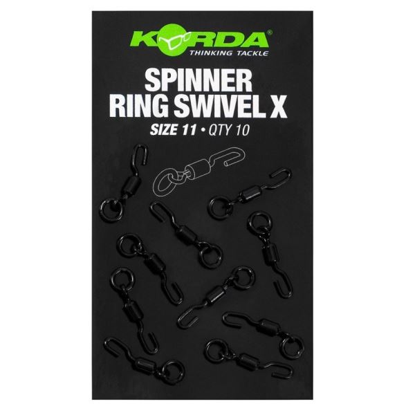 Korda Obratlík Spinner Ring Swivel X Size 11 10 ks
