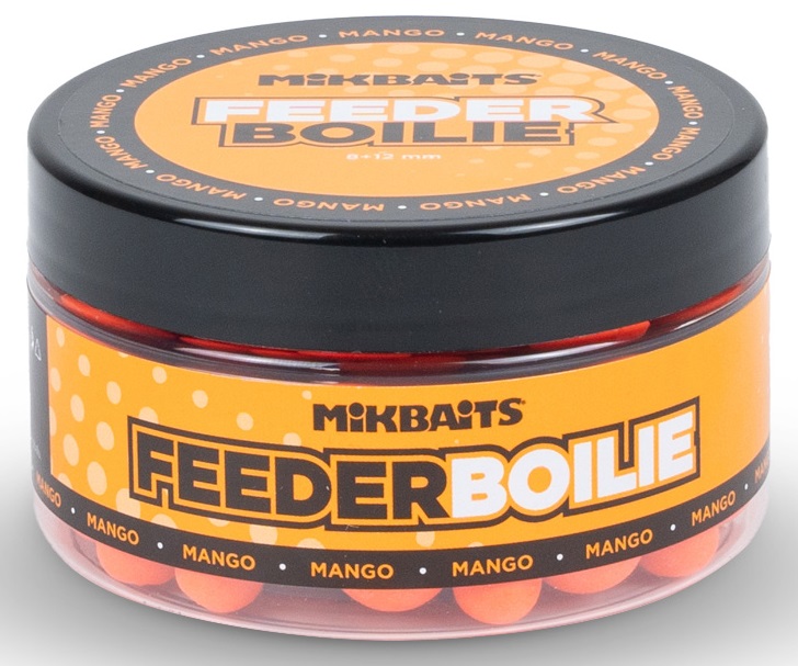 Mikbaits feeder boilie 100 ml 8-12 mm - mango