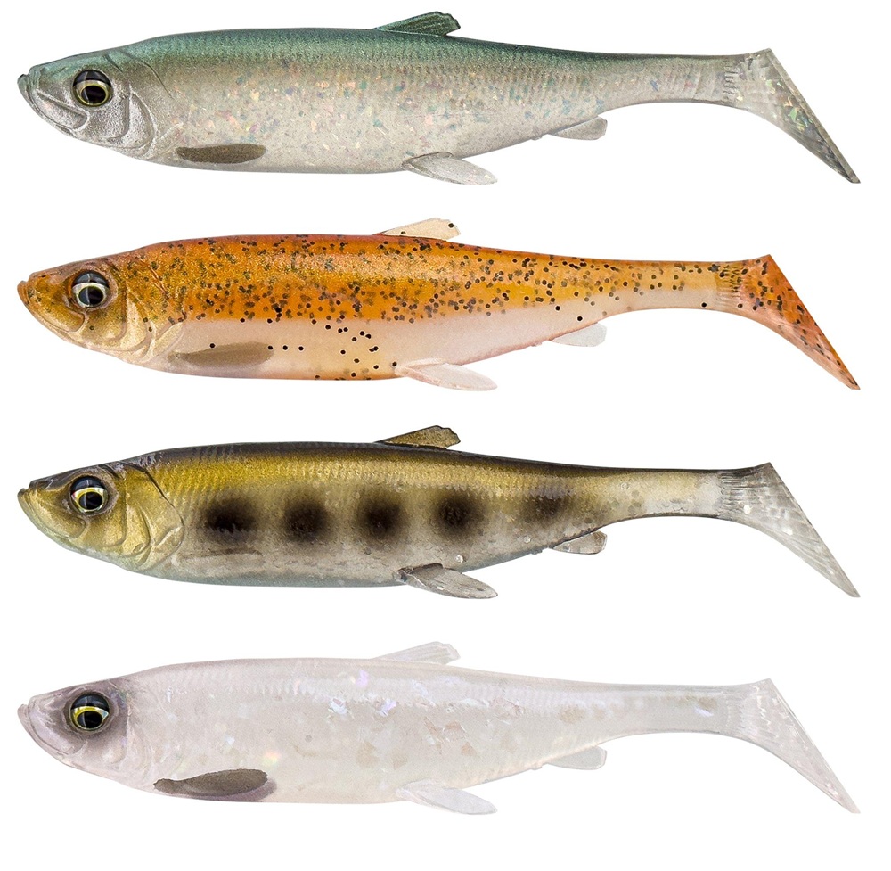 Levně Savage gear gumová nástraha 3d herring shad clear water mix 4 ks - 9 cm 5 g