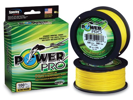 Levně Power pro splétaná šňůra hi-vis yellow 275 m - průměr 0,46 mm nosnost 55 kg