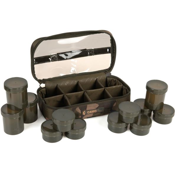 Fox Pouzdro Camolite 12 Pot Hookbait Case