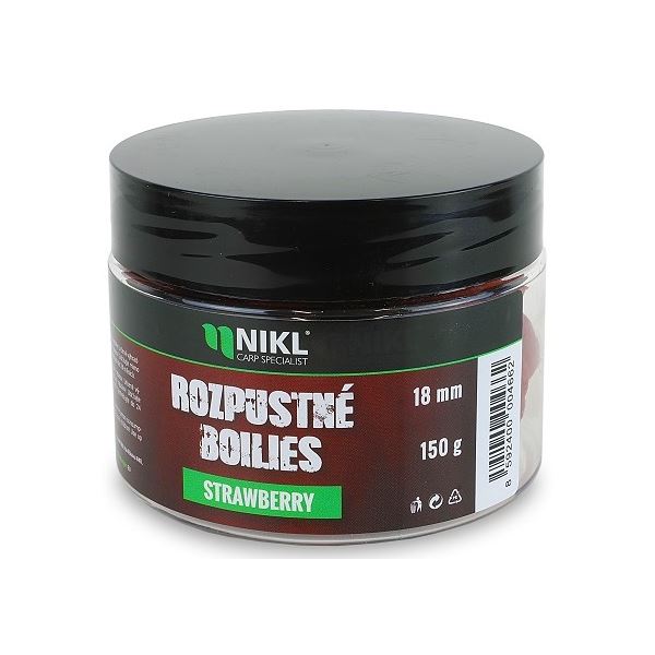 Nikl Rozpustné Boilies Strawberry 150 g