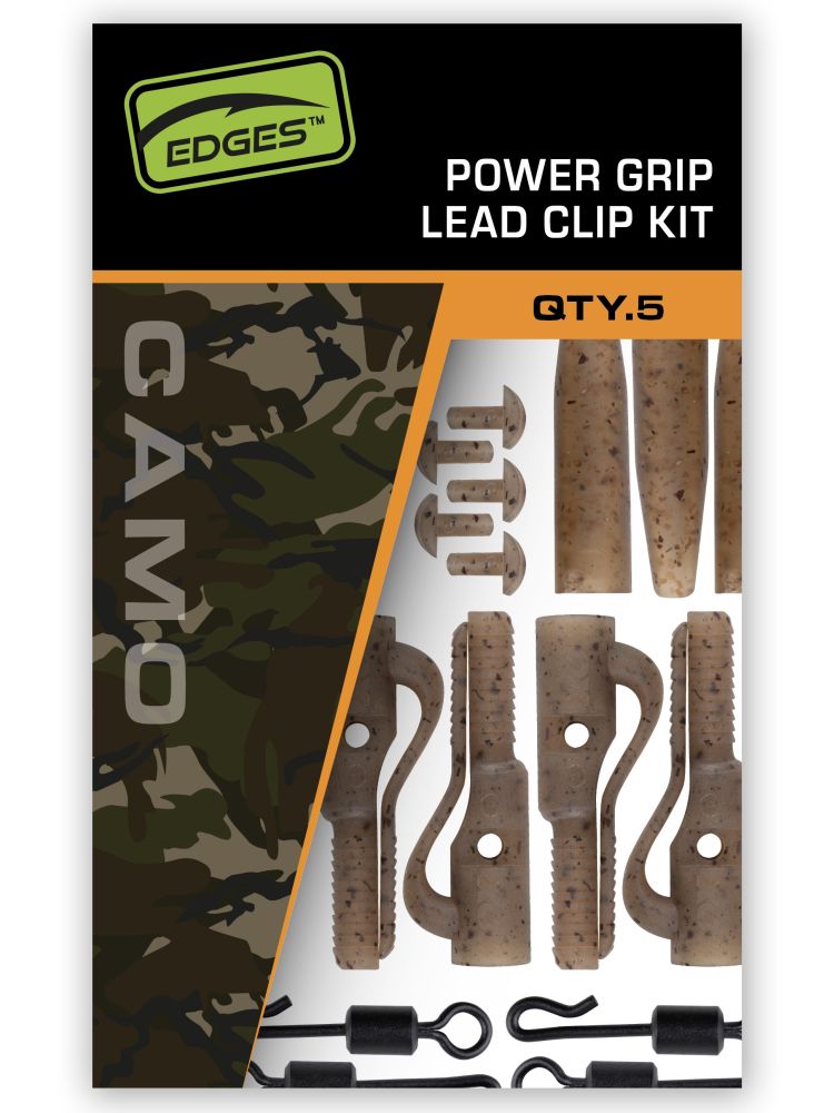 Fox závěsky edges camo power grip lead clip kit 5 ks