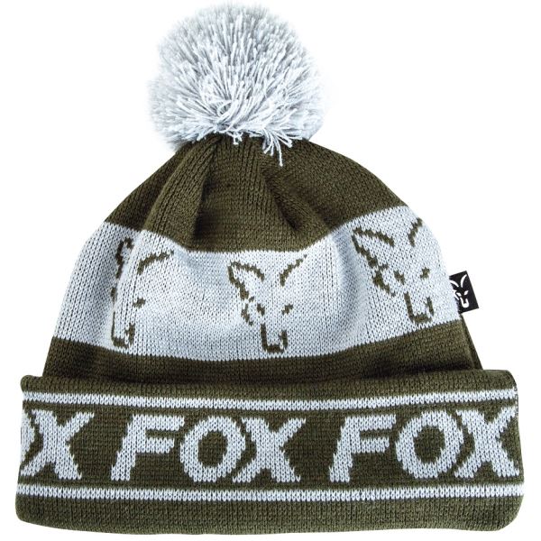Fox Čepice Green Silver Lined Bobble