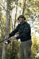 Korda Mikina Zip Hoodie Black Kamo (7)