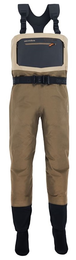 Grundéns prsačky men´s boundary stockingfoot wader stone/otter - large 42-44,5