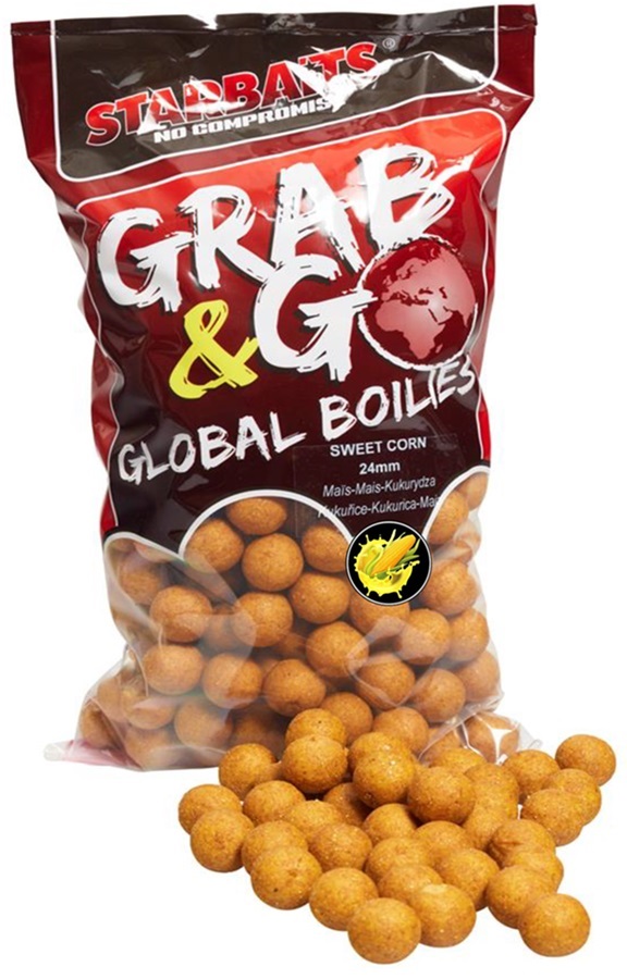 Levně Starbaits boilies g&g global sweet corn - 800 g 20 mm