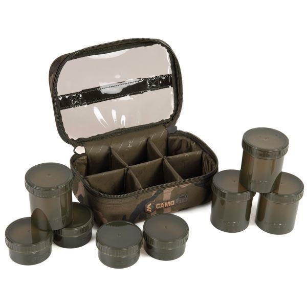 Fox Pouzdro Camolite 8 Pot Hookbait Case