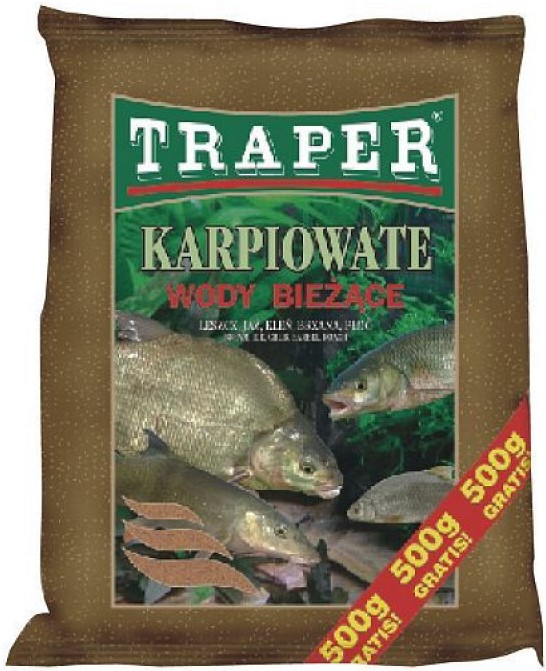 Levně Traper vnadící směs popular kapr - tekoucí voda 2,5 kg