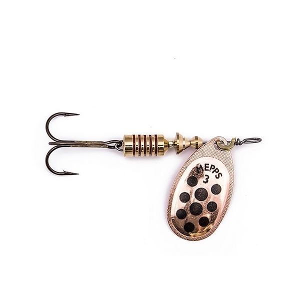 Mepps Třpytka Aglia Decorees Měděná Černá Tečka