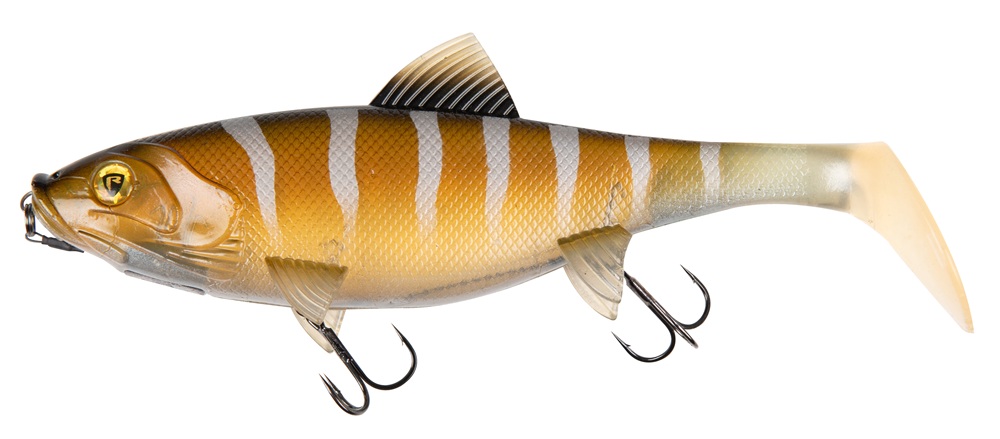 Levně Fox rage gumová nástraha giant replicant wobble uv ghost ayu 27 cm 218 g