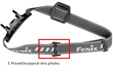 Fenix Sada Černých Popruhů AFH-02 Pro Čelovky Fenix (3)