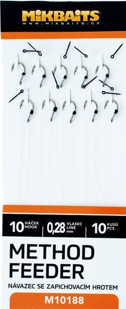 Mikbaits Method Feeder návazce Se Zapichovacím Hrotem 10ks