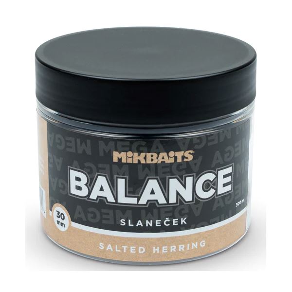 Mikbaits Vyvážené Boilie Mega Balance ManiaQ Slaneček 300 ml 30 mm