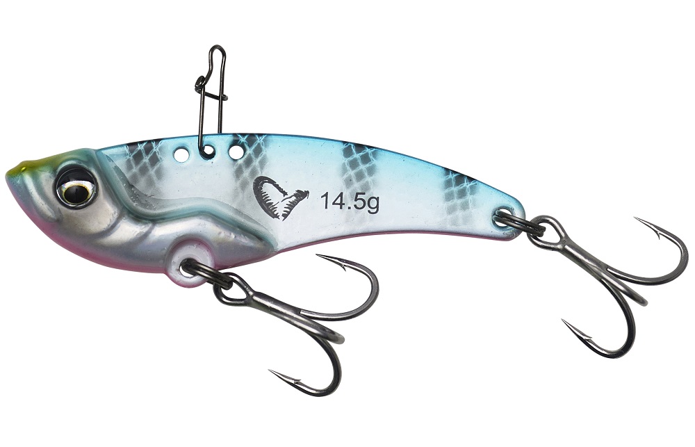 Savage gear wobler vib blade blue pink stripes - 5,5 cm - 14,5 g-délka - 5,5 cm - hmotnost - 14,5 g