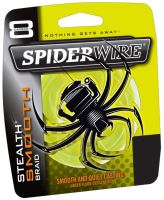 Spiderwire Splétaná šňůra Stealth Smooth 8 žlutá-Průměr 0,25 mm / Nosnost 27,3 kg / Návin 1 m