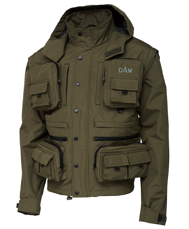 Levně Dam bunda iconic fly jacket green - l