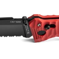 TB Outdoor Zavírací Nůž CAC S200 French Army G10 Kombinované Ostří Red (3)