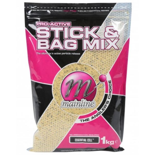 Mainline Vnadící Směs Pro-Active Stick and Bag Mix Essential Cell 1 kg
