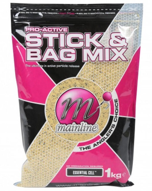 Mainline Vnadící Směs Pro-Active Stick and Bag Mix Essential Cell 1 kg