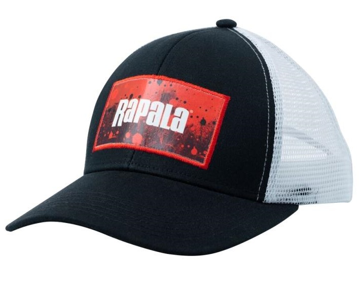 Levně Rapala kšiltovka cap splash trucker black red
