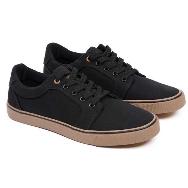 Fox Boty Black Canvas Shoe