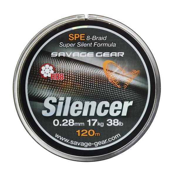 Savage Gear Splétaná šňůra HD8 Silencer Braid 120 m Green