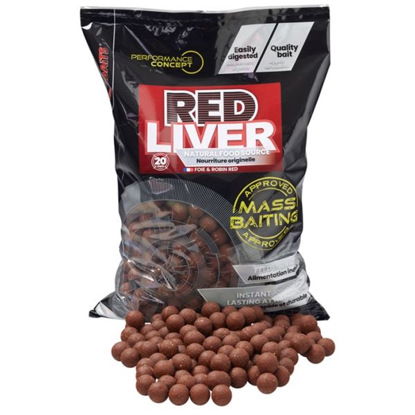 Starbaits Boilie Red Liver Mass Baiting 3 kg