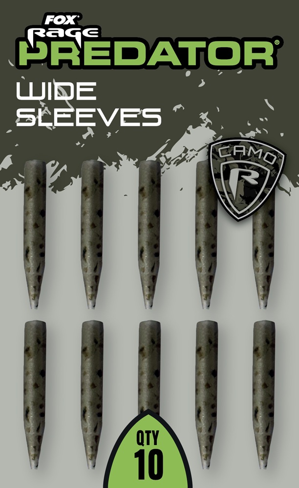 Fox rage predator převleky camo wide sleeves 10 ks