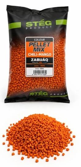 Levně Stég pelety zabijaq pellet mix 800 g 3 mm - chili mango