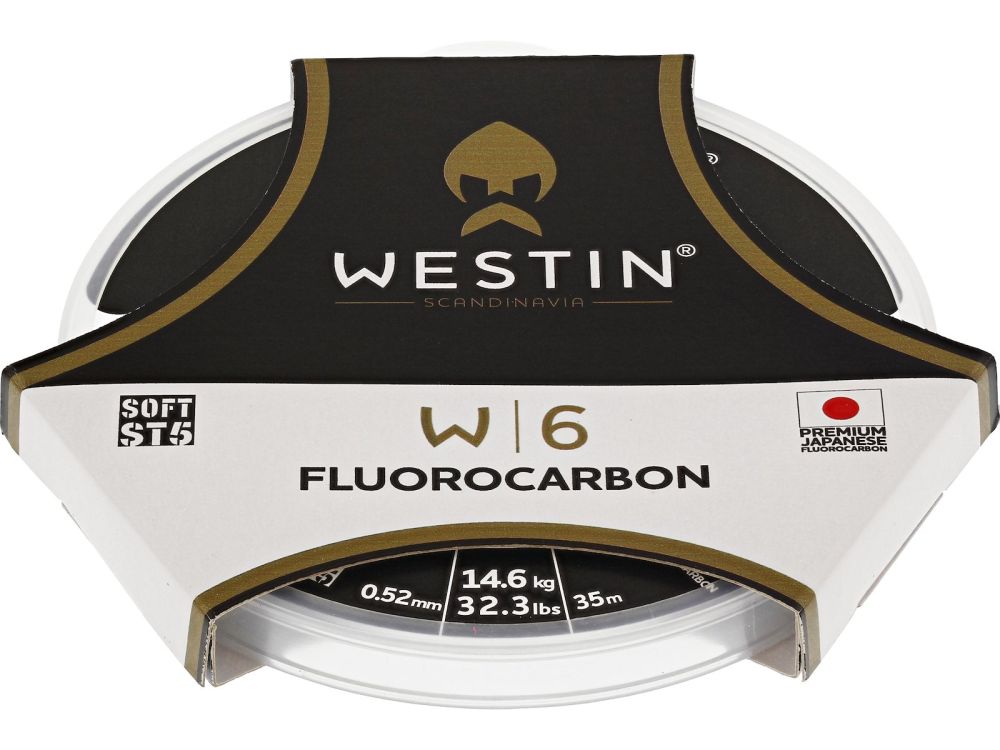 Levně Westin fluorocarbon w6 st5 soft clear 35 m - 0,80 mm 30 kg