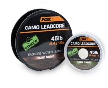 Fox Šňůra s olověným jádrem Camo Leadcore 45 lb-Návin 7m / Barva Light Camo