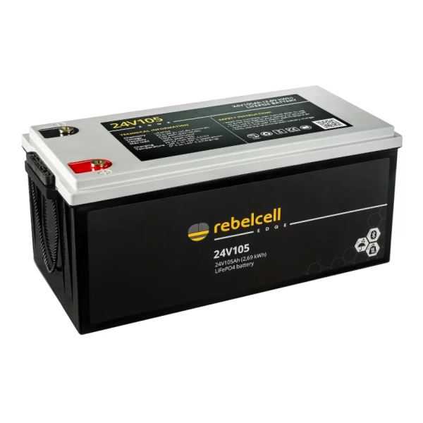 Rebelcell Baterie Edge Lifepo4 Battery 24 V 105 Ah