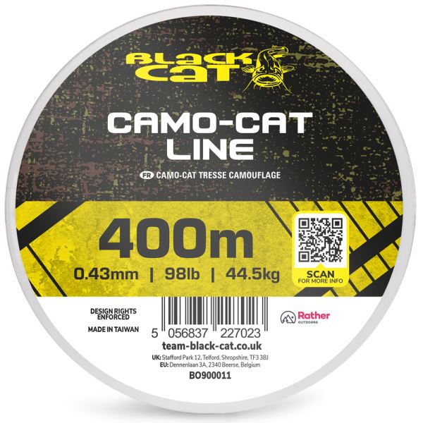 Black Cat Splétaná Šňůra Camo-Cat Line 400 m