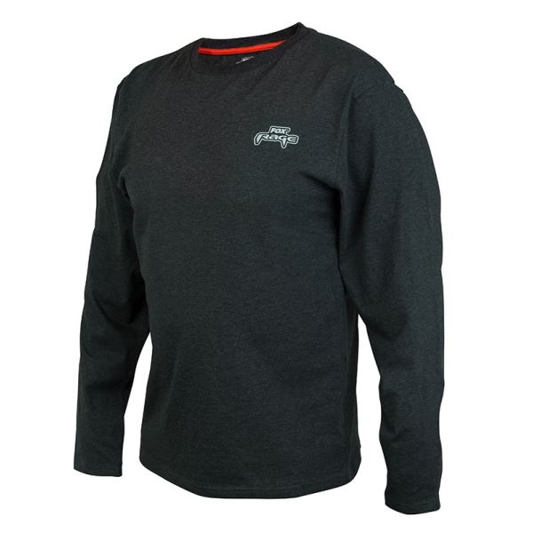 Fox Rage Triko Black Marl Tee Long Sleeve
